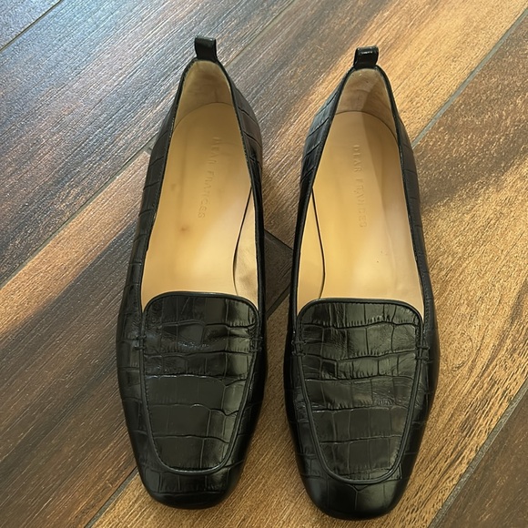 Dear Frances Black Croc Leather Cruise Loafer - Picture 3 of 11